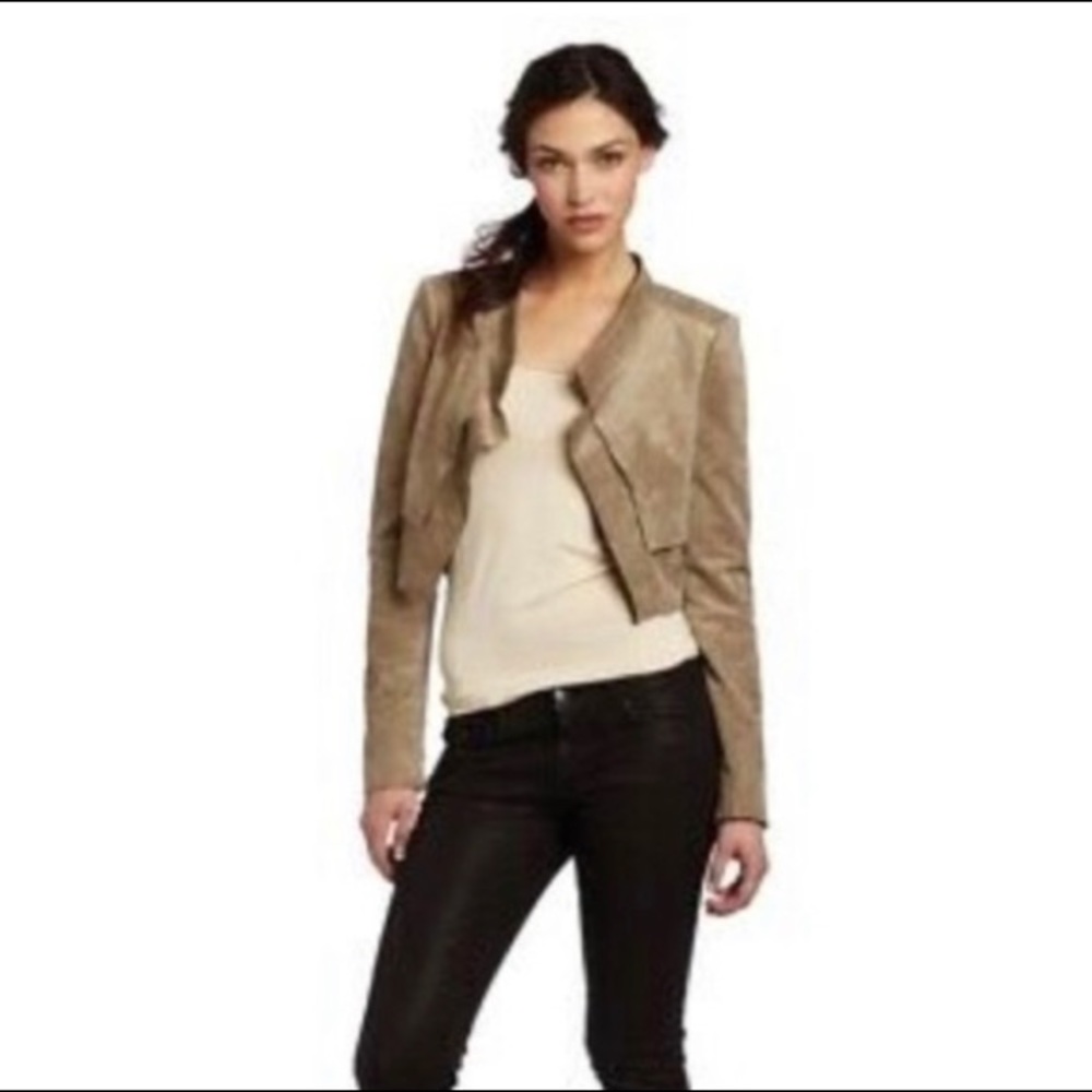 Bcbgmaxazria Suede jacket XS